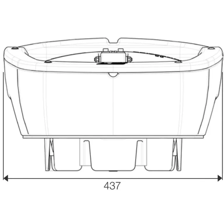 Abreuvoir chevaux à niveau constant non chauffant Polyspring II - La Gée