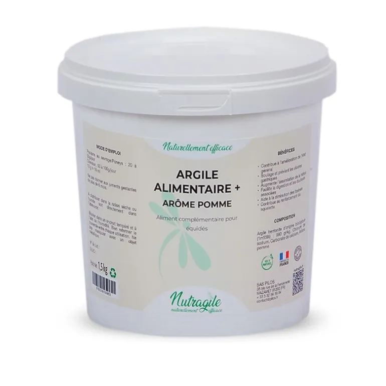 Argile Alimentaire cheval Pomme - Nutragile