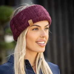 Bandeau équitation maille torsadée doublé polaire - Woof Wear