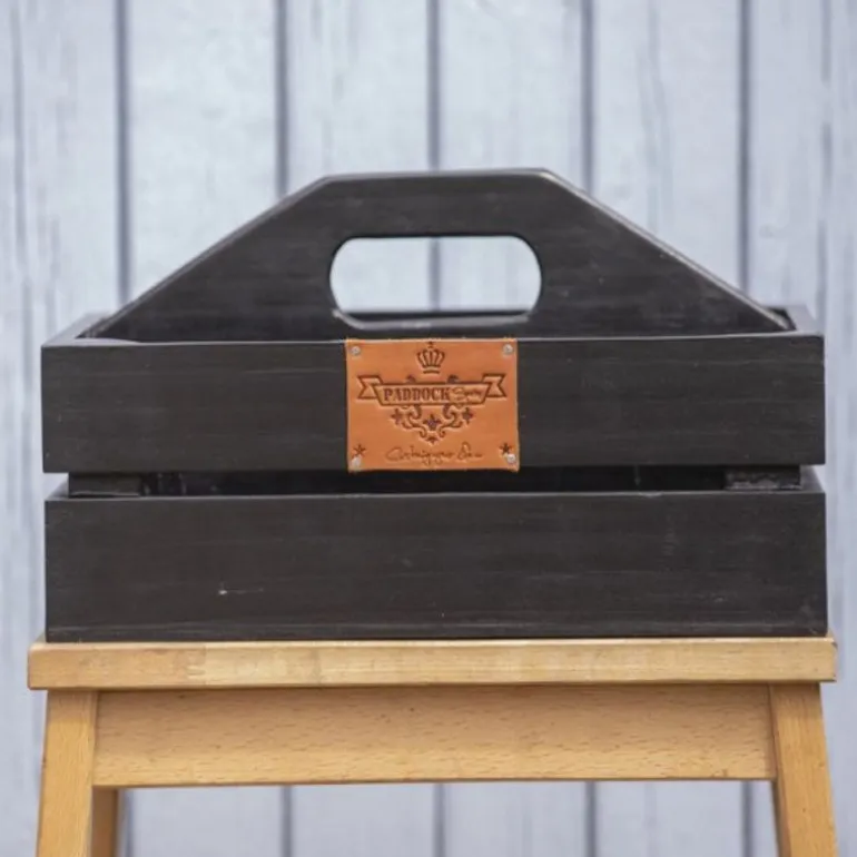 Boite de pansage cheval en bois Luxe - Paddock Sport