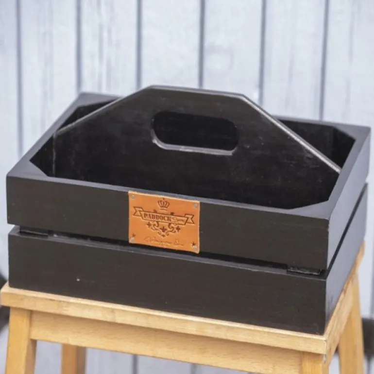 Boite de pansage cheval en bois Luxe - Paddock Sport