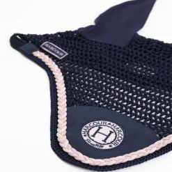 Bonnet anti-mouches cheval Suzette Octobre Rose - Harcour