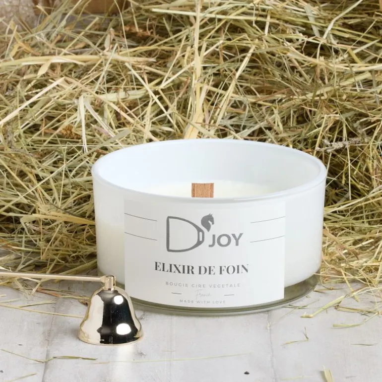 Bougie cheval équitation Elixir de foin Grand format - D'joy