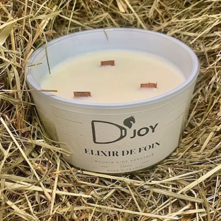 Bougie cheval équitation Elixir de foin Grand format - D'joy