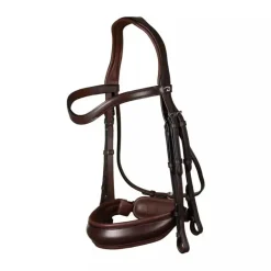 Bride cheval muserolle large mat New English Collection - Dy'on