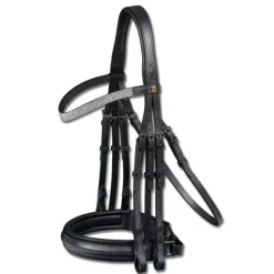 Bride de dressage cuir muserolle pull-back S-Line Brighton - Waldhausen