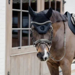 Bridon cheval cuir tressé New English Collection - Dy'on