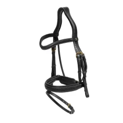 Bridon cheval cuir tressé New English Collection - Dy'on