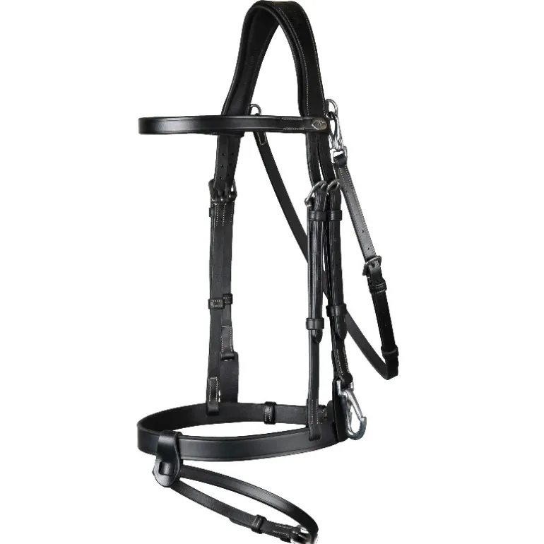 Bridon cheval plat avec mousquetons Working Collection - Dy'on