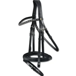 Bridon cuir muserolle combinée S-Line Newport - Waldhausen