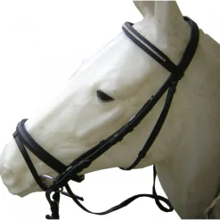 Bridon cuir muserolle combinée - Cavalhorse