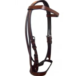 Bridon muserolle française cuir huilé - Cavalhorse