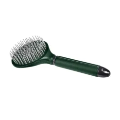 Brosse à crins cheval poignée en cuir synthétique - Waldhausen
