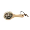 Brosse à crins cheval ronde bois de hêtre - Borstiq