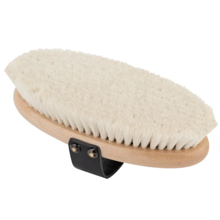 Brosse à lustrer cheval poils de chèvre Exclusive Line - Waldhausen