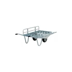 Brouette fourragère deux roues avec côtés rabattables - La Gée