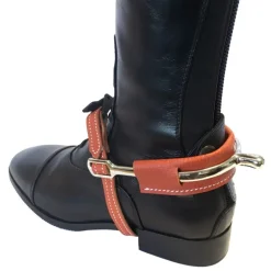 Cache-éperons cuir coloré - De Muizon