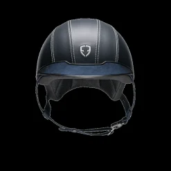 Casque équitation en cuir lisse Epona petite visière - Egide
