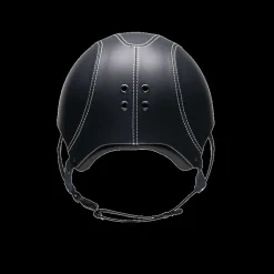 Casque équitation en cuir lisse Epona petite visière - Egide