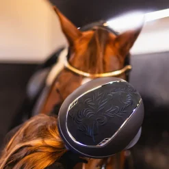 Casque équitation Miss Shield 2.0 Top Flower Blason Crystal - Samshield
