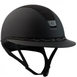 Casque équitation Miss Shield 2.0 Top Alcantara Flower Swarovski - Samshield