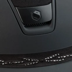 Casque équitation Miss Shield 2.0 Top Alcantara Flower Swarovski - Samshield