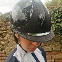 Casque équitation Premium vernis Glossy - Antarès