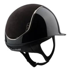 Casque équitation Shadowglossy 2.0 Alcantara Blason Crystals - Samshield