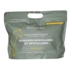 Cataplasme d'argile cheval - Douleurs musculaires et articulaires - Nellumbo