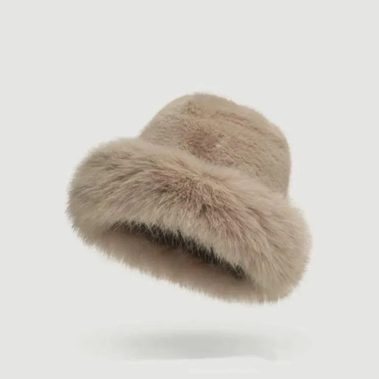 Chapeau type chapka fausse fourrure
