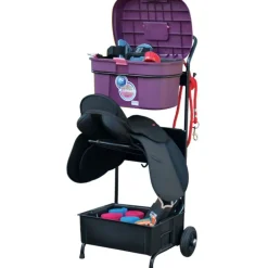 Chariot porte-selle GM avec malle de pansage Box Colors - La Gée