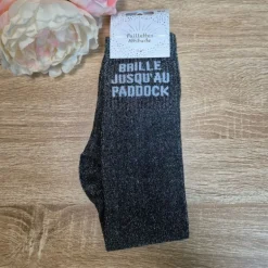 Chaussettes à paillettes équitation - Brille jusqu'au paddock - Paillettes Attitude