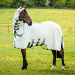 Chemise anti-dermite cheval avec couvre-cou Rambo Sweet itch Hoody - Horseware