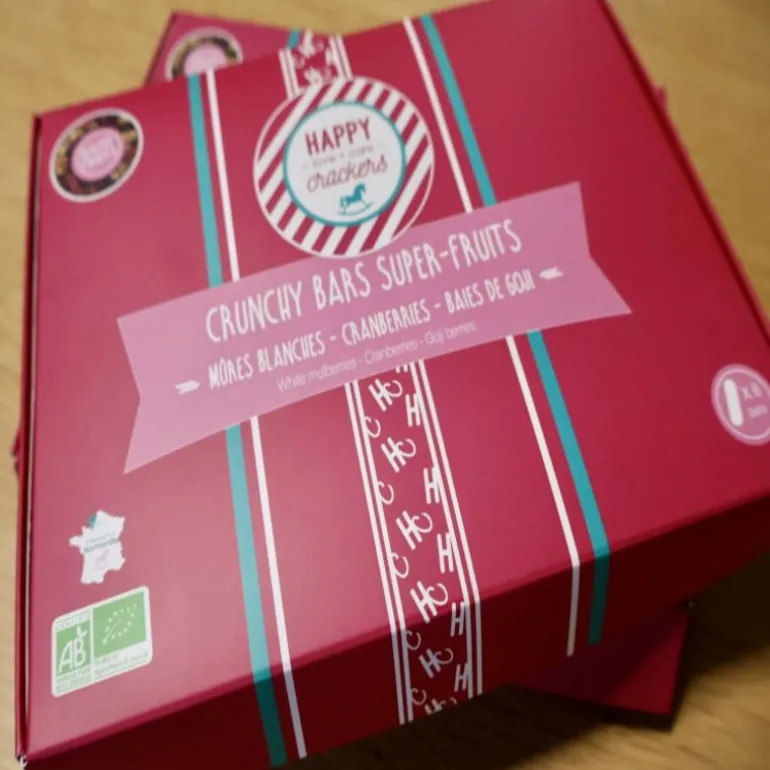 Coffret Crunchy Bars Super Fruits - Friandise naturelle cheval (x6 300g) - Happy Crackers
