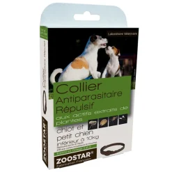 Collier antiparasitaire et répulsif naturel chien - Zoostar