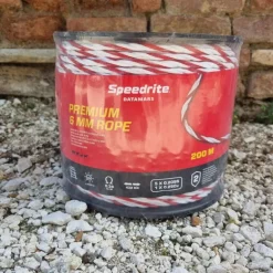 Cordelette électroplastique Extreme en PEHD 6mm en bobine 200m clôture cheval - Speedrite