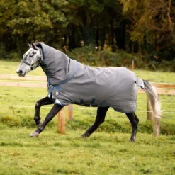 Couverture extérieur cheval avec couvre cou Rhino Hexstop 250gr - Horseware