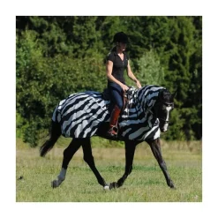 Couvre-reins anti-mouche cheval Buzz-off Zebra - Bucas