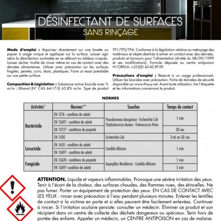 Désinfectant box, van et écurie cheval virucide multisurfaces 5L