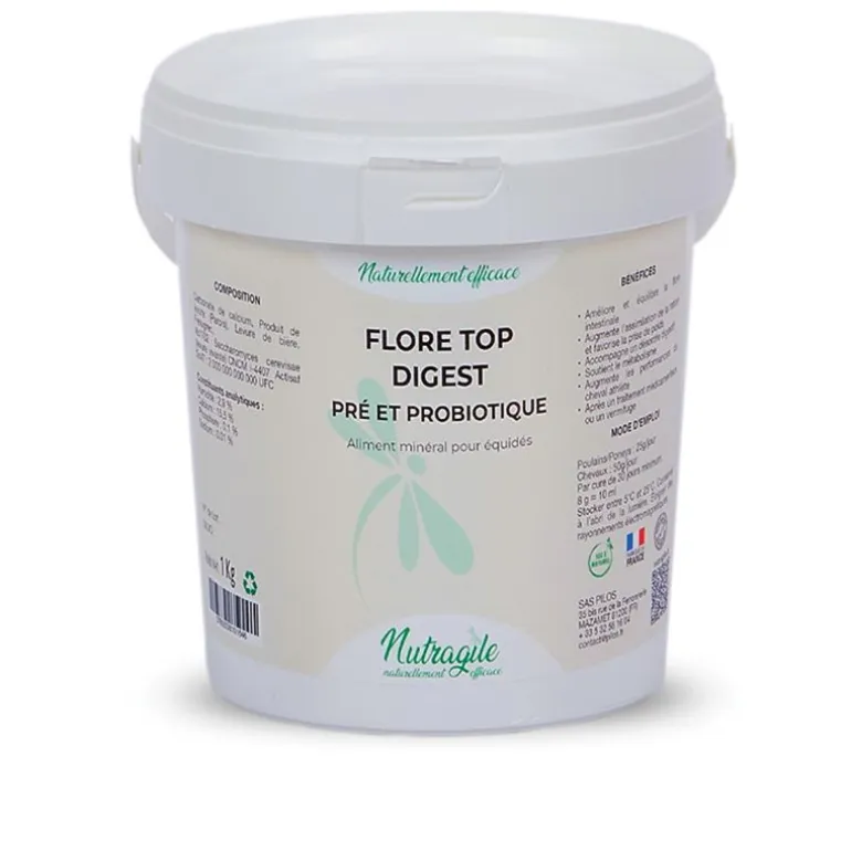 Flore Top Digest pré et probiotiques cheval - Nutragile