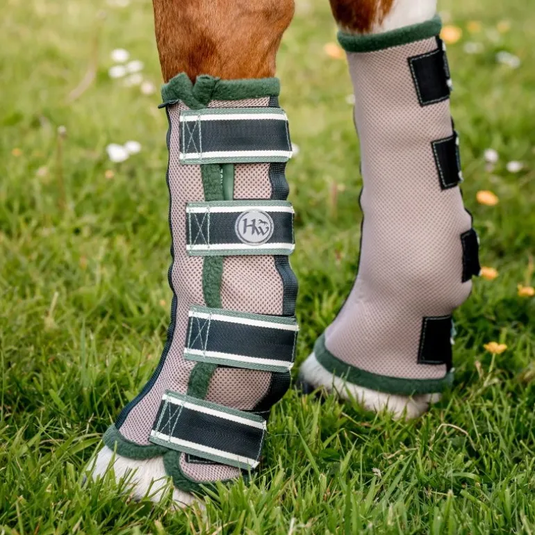 Guêtres anti-mouche et anti-uv cheval Rambo Flyboots x4 - Horseware