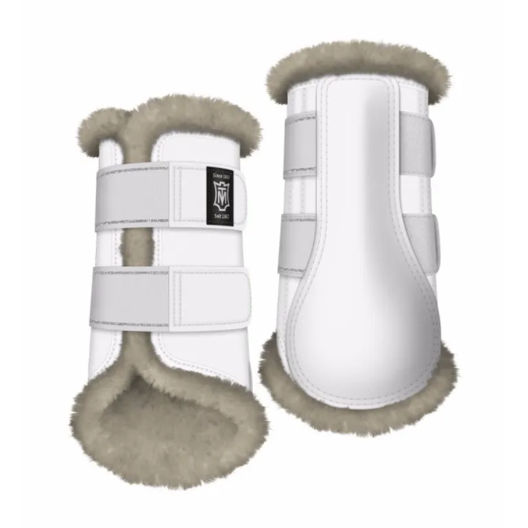 Guêtres de dressage cheval doublées en mouton antérieurs personnalisables - Mattes