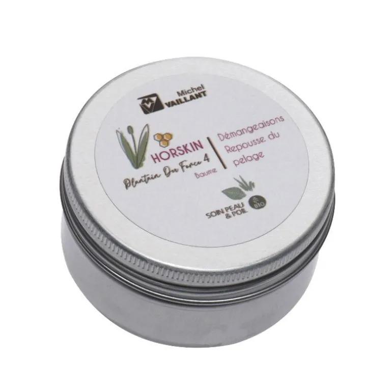 Horskin Baume Bio Plantain Dermite et Démangeaisons cheval - Force 4 - Michel Vaillant