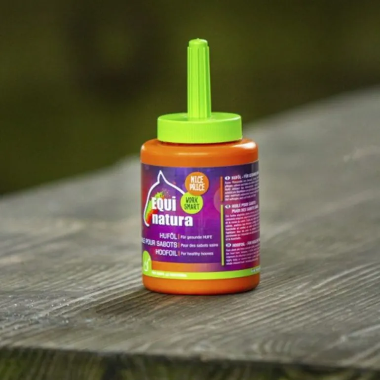 Huile à sabot cheval avec pinceau 450 ml Huföl - Equinatura