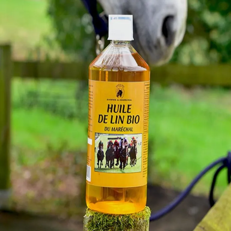 Huile de lin cheval bio - Gamme du Maréchal
