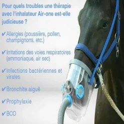 Inhalateur à ultrasons cheval complet Air One sur secteur - Hippomed