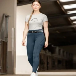 Legging équitation femme taille haute Hanna fond silicone - Elt