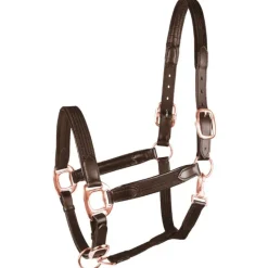 Licol cheval cuir et toile Mix Star - Waldhausen