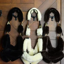 Licol cheval doublé mouton synthétique - Kentucky