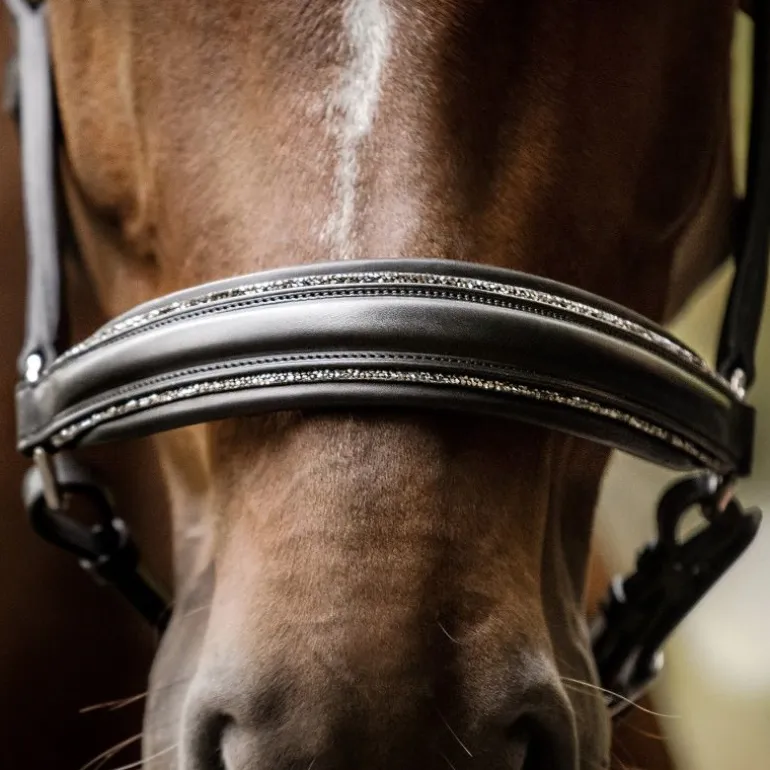 Licol cuir et strass cheval Glamour S-Line - Waldhausen